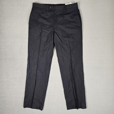 Lauren Ralph Lauren Dress Pants Mens 34x30 Black Wool Total Comfort Trouser NWT