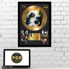 Gold Plated LP Vinyl - Def Leppard - Memorabilia Music Gift | PGR