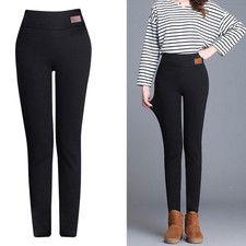 Women Fleece Lined Warm Leggings Thick Tights Winter Warm Heating Pants XL
