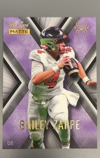 2022 Wild Card MATTE - X-Plode Bailey Zappe #MXP-3 Black-Purple X (RC)