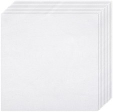 Embroidery Fabric Cloth 10PCS White Cotton Sq...