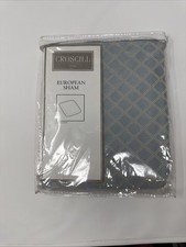 New Croscill Napoleon European Pillow Sham 27 x 27 Blue Gold Cream