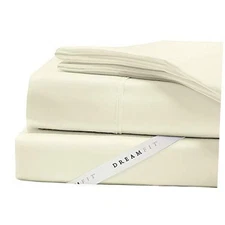  DreamCool 100% Pima Cotton Sheets with Elastic Corner Straps 20 Inch Extra 