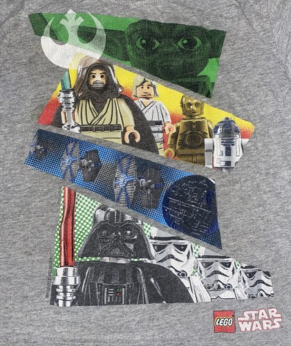 Lego Star Wars Shirt 2010 Kids XS 13x16.5 Yoda Darth Vader Death Star Preowned - Picture 2 of 9