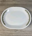 VTG. Corelle SPRING BLOSSOM GREEN Crazy Daisy 12.25" Oval Serving Platter,MCM,EC