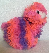 Llama Alpaca Fuzzy Multi Color Florescent 12" Plush Stuffed Animal Toy Soft Pink