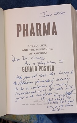 Pharma: Author signed & personalized Hardcover - VERY GOOD