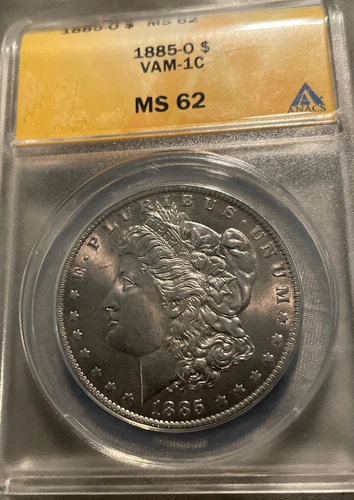 1885 O Morgan $ ANACS MS62 VSS VAM 1C Pics & VAM Info Below