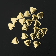 Threadart Specialty Nailhead - Gold Heart 6x7mm - 2 Gross