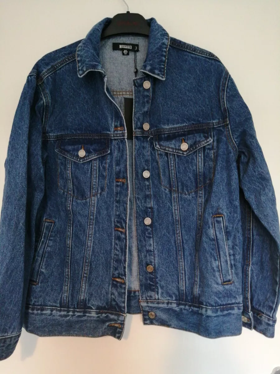 Oversized denim sale jacket ebay