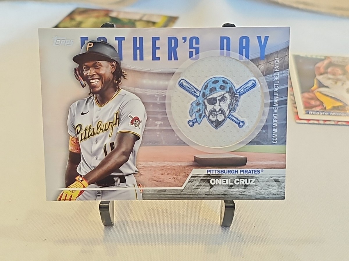 O'Neil Cruz オートグラフパッチカード 2023 Oneil Cruz Father's Day 2023 Topps Commemorative Team Patch