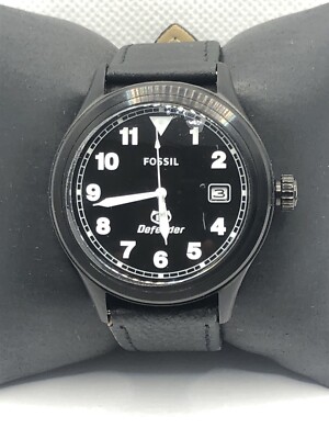 Unisex black leather fossil watch Fossil FS5406 Commuter Black Leather Men main image 4