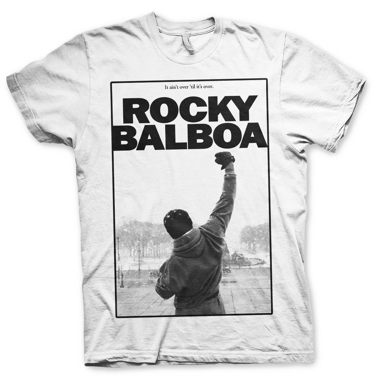 Rocky Officially Licensed Sylvester Stallone Men's T-Shirt | Black Graphic Tee, Medium - View #9