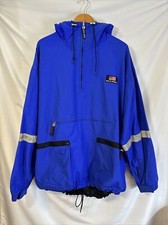 Vintage Polo Sport Ralph Lauren Windbreaker blue Mens Extra large XL 1/4 Zip