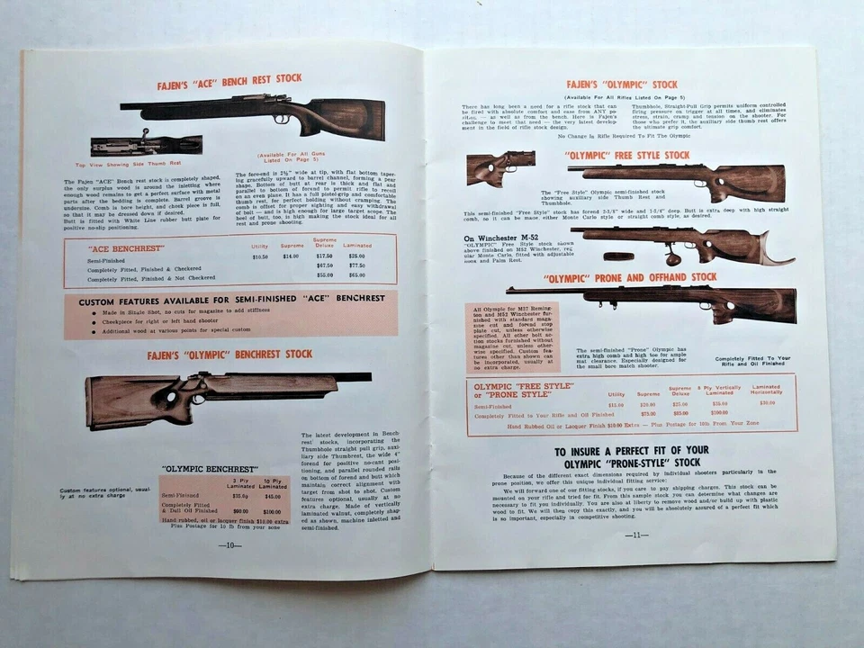 Vintage Reinhart Fajen Gun Stock Catalog-- Lots of Custom Gun Stock Photos - Image 4 of 4