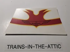 LIONEL  POST WAR #2378 MILWAUKEE F-3 NOSE WATER SOLUBLE DECAL. NEW PRE TRIMMED.