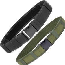 Men's Tactical Belt Heavy Duty Webbing Belt Adjustable Military Hunting Belts US