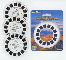 Grand Canyon National Park Set #1 View-Master 3 TEST Reels and Copy of Cover