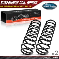2x Front Left & Right Coil Springs for Jeep Wrangler 2007-2017 V6 3.6L 3.8L SUV