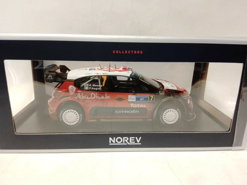 Norev Citroen C3 WRC #7 Meeke winner Rallye Mexico 2017 1/18 181632 - Immagine 2 di 3