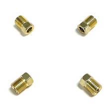 Inverted Flare Steel Brake Line Fittings For 316 Tube 38-24 Threads 4pack