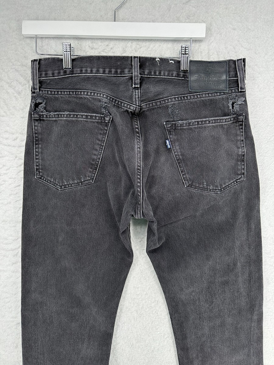 パンツ Levi's MADE&CRAFTED 502 damage denim Levi's Made & Crafted 502 Taper Distress Patch Jeans sz 28 X
