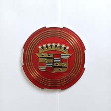 1957 Cadillac Eldorado Hubcaps Center Medallion Red 1 - New