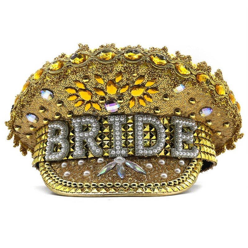 Bachelorette Party Fedora Hat Glamorous Adult Stage Headdress Show Accessory-image