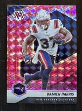 Damien Harris 2021 Panini Mosaic Pink Reactive Prizm #139 New England Patriots 