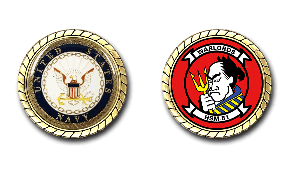 HSM-51 Warlords US Navy Challenge Coin Officially Licensed US Navy-image