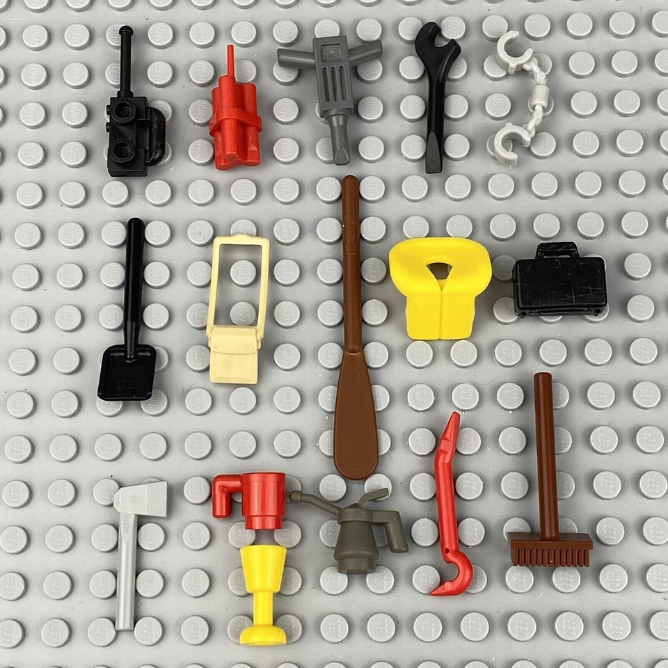 LEGO Lot of 10 Minifigures City Town People Randomly Selected w/ Accessories - Image 2 of 4