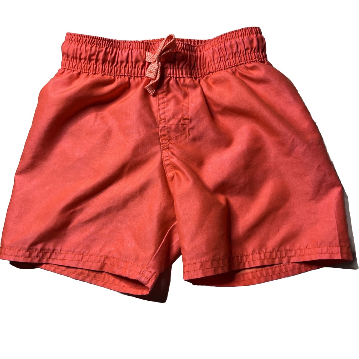 Girls Board Swim Shorts Cat Jack Size 4T Bright Orange Color Elastic  Waist