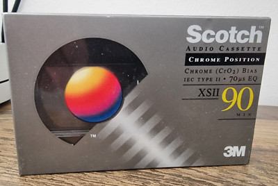 SCOTCH XSII 90 - Audiokassette, Musikkassette, Cassette Tape - eingeschweißt NEU