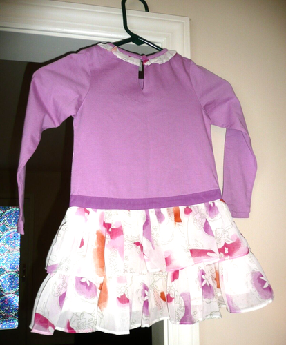 Beetlejuice London kleines Mädchen Gr. 6 lila Kleid Aquarell wie Blumenrüschen - Bild 2 von 11