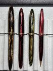 4 Sheaffer 1000  500 350  Brown Green Red Striated Fountain Pen & Pencil Gd Nibs — photo 7