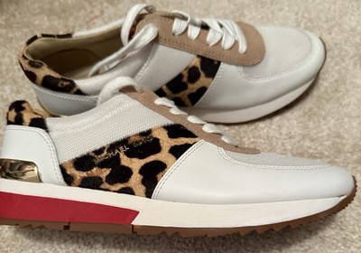Michael Kors Animal  White Snikers Size 5.5