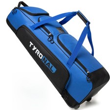 TYRONAL Baseball Bag with Wheels for 4 Bats,Soft Rolling Baseball Bag With Mu...