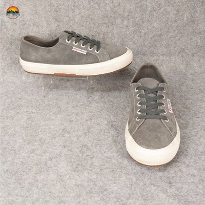 SUPERGA 2750 Cotu Sneaker Shoes Gray Low Top Classic Lace-Up Prep Women's Size 6