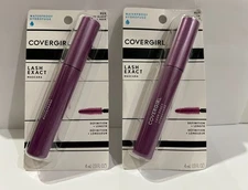 Covergirl Lash Exact Waterproof Mascara 4ml / 0.13oz New 2PK-- 925 Very Black