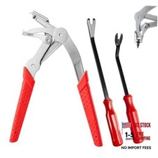 Car Clip Pliers, Auto Fastener Clip Removal Pliers, Panel Clip Removal Tool Red