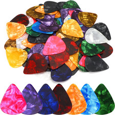 Guitar Picks, 150 Pack Premium Celluloid Guitar Pick Medium Variety Pack for Aco