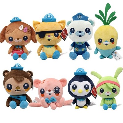 New Octonauts 20cm Plush Toys Vegimal Barnacles Peso Kwazii Tweak Animal Stuffed