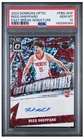 2024-25 Donruss Optic Fast Break Reed Sheppard Disco Signatures Auto PSA 10