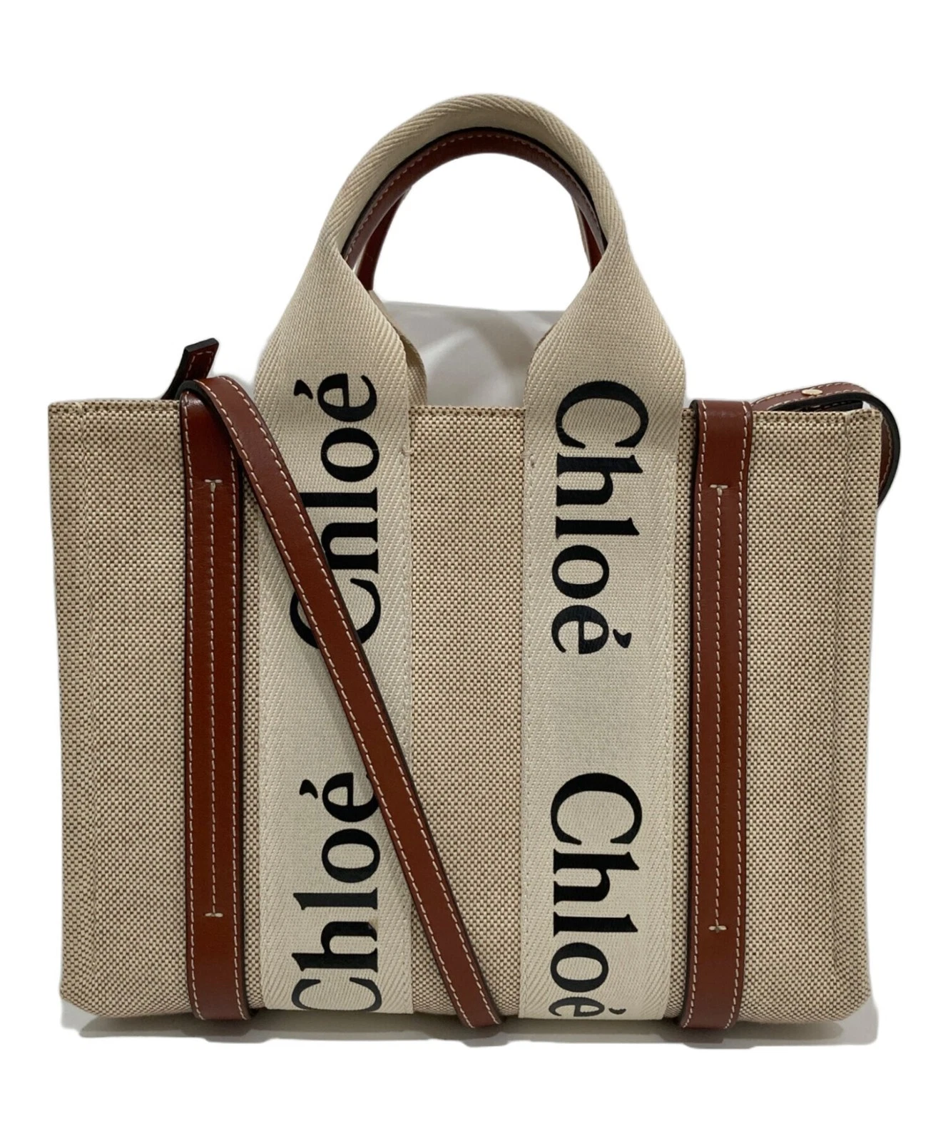 Chloe — Chloe Woody Brown Tote Bag #TFB4517