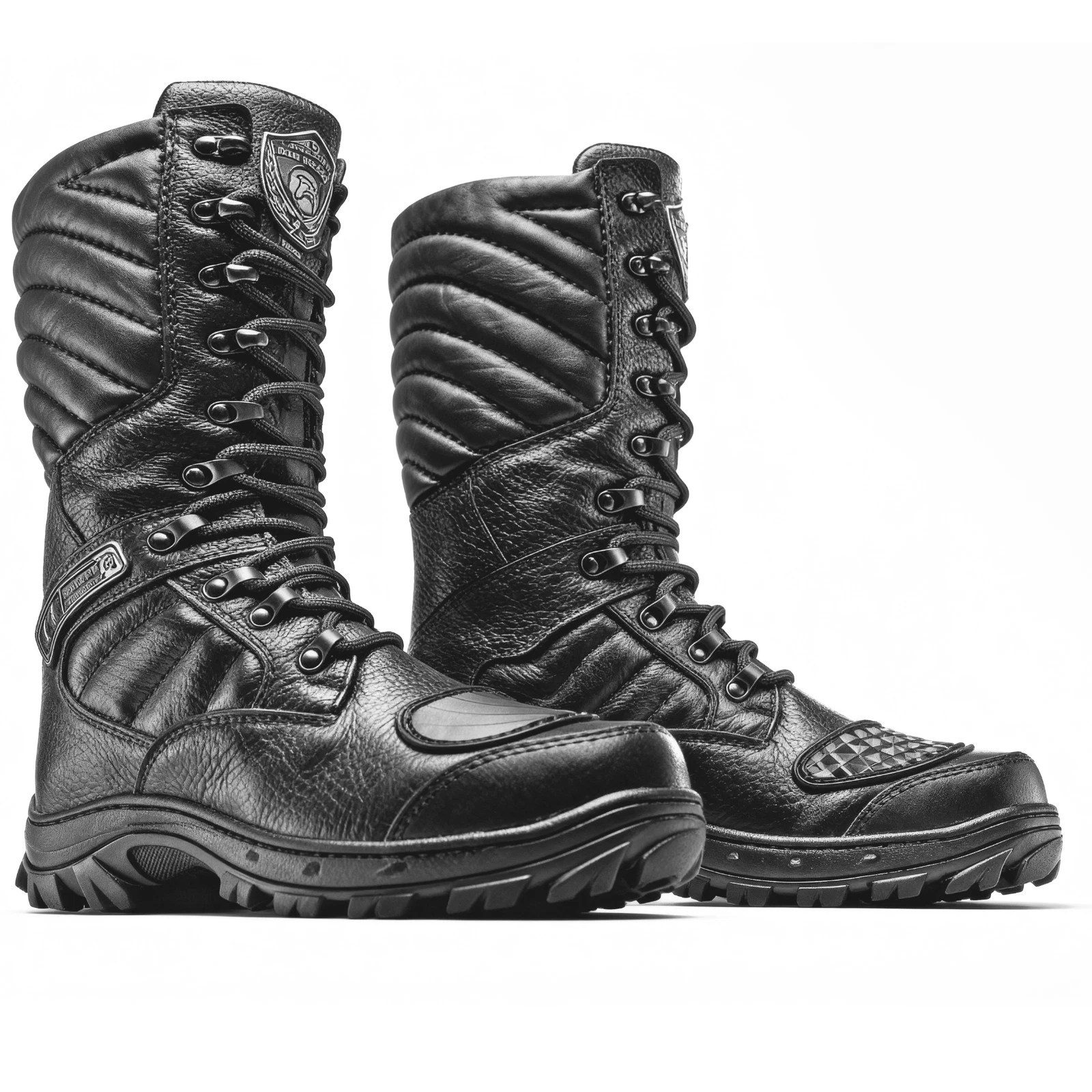 Motorcycle Black Leather Boots Mens Tactical Combat Heavy Duty Biker Military
Opens in a new window