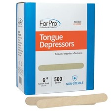 Senior Tongue Depressors, Large Wax Applicators, Wood Craft Sticks, 6" Senior...