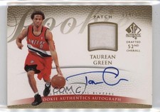 2007 SP Authentic Rookie Authentics 114/599 Taurean Green #149 Patch Auto 1e2l