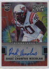 2016 Prizm Collegiate Draft Picks Tie-Dye /49 Dadi Lhomme Nicolas Rookie Auto RC
