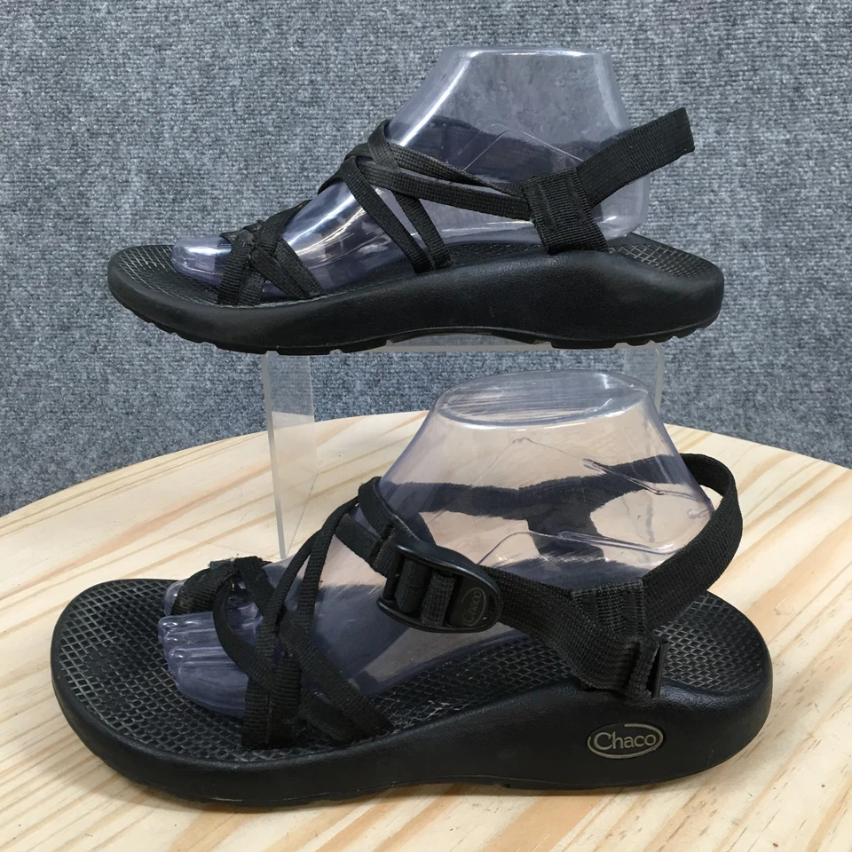 Sandalias Chaco para mujer 10 Z/nube senderismo tiras negras cómodas hebilla lazo en la punta Foto 2 de 4