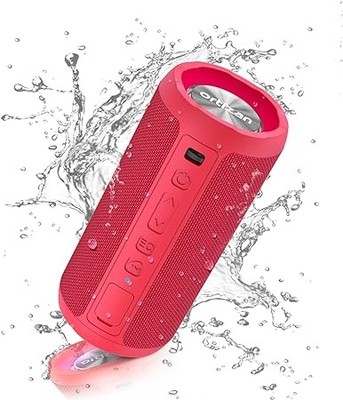 Ortizan Bluetooth Lautsprecher, tragbare kabellose Bluetooth Lautsprecher mit LED-Licht